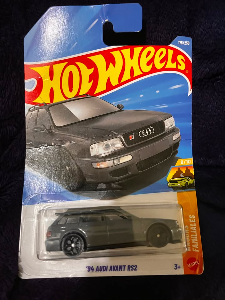 The actual Hot Wheels 1994 Audi Avant RS2 gift