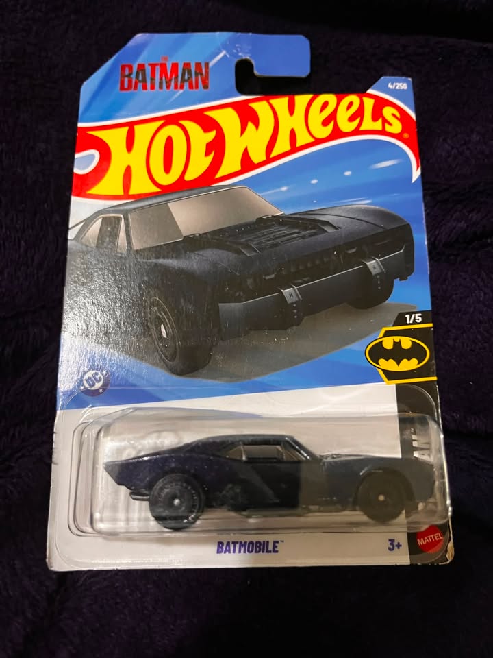 The actual Hot Wheels Batmobile gift